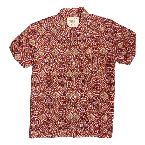 Chintan Short Sleeve Shirt Orange