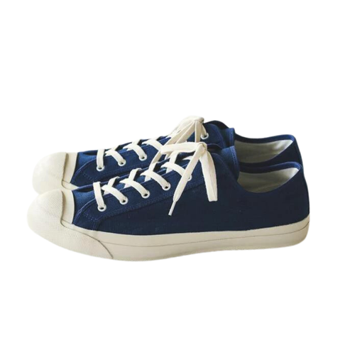 Doek Court Canvas Sneakers- Navy