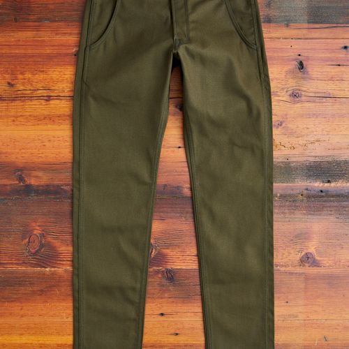 12oz Canvas Flight Trouser in Seaweed Green