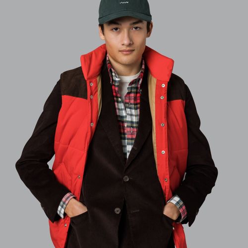 GEORGE Padded Vest Red Red