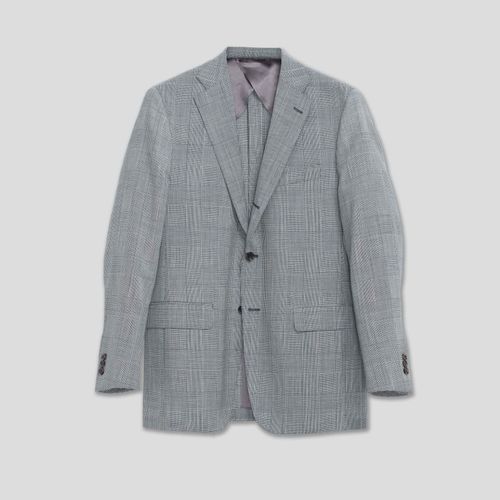 Black White Plaid Suit - Fox Air