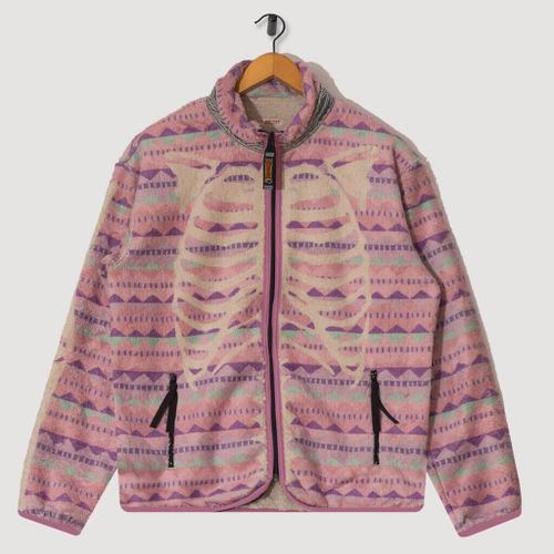 Ashland Stripe & Bone Zip Fleece - Pink