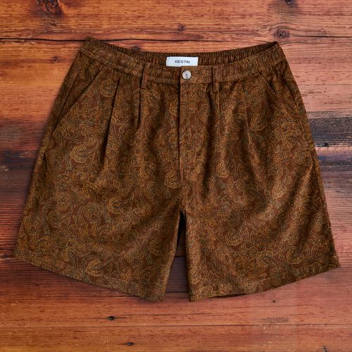 Mhor Shorts in Rust Paisley