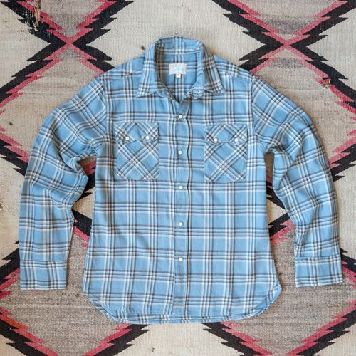 Washed Flannel Pearlsnap Shirt - Rogue River