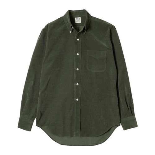 Kamakura Vintage Ivy Button Down Needlecord- Olive