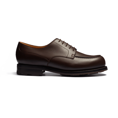 J.M. Weston Soft Calfskin Golf Derby- Brown