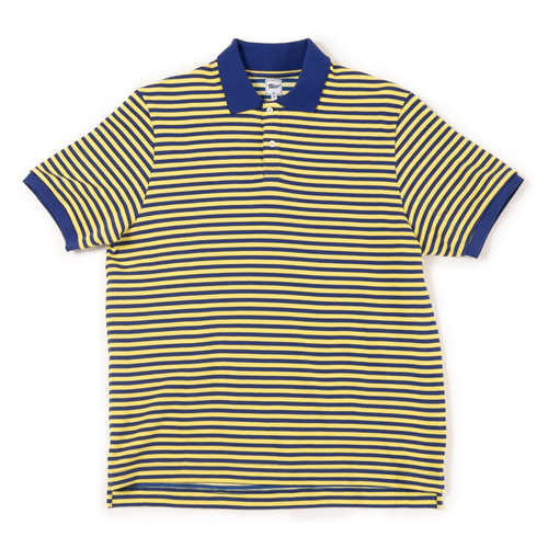 Narrow Stripe Polo - Blue/yellow