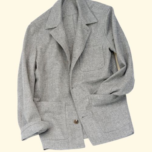 Lazyman Jacket - Heather Grey HerringboneLazyman Jacket - Heather Grey Herringbone