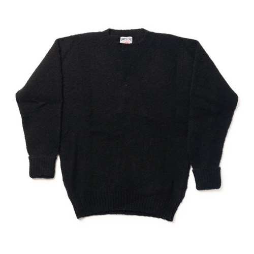 Shaggy Dog Sweater Black - Classic Fit