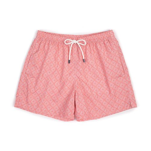 Fedeli Square Swimming Trunks: Pink