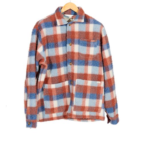 Stay Overshirt Smoke Blue Check