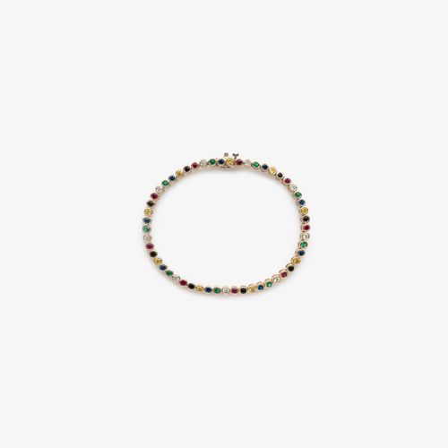 14Kt Gold Gemstone Bracelet