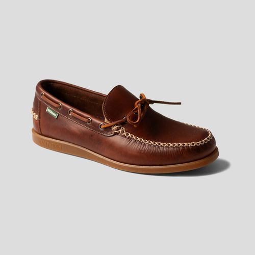 Sebago Brown Waxed Leather Camp Moc