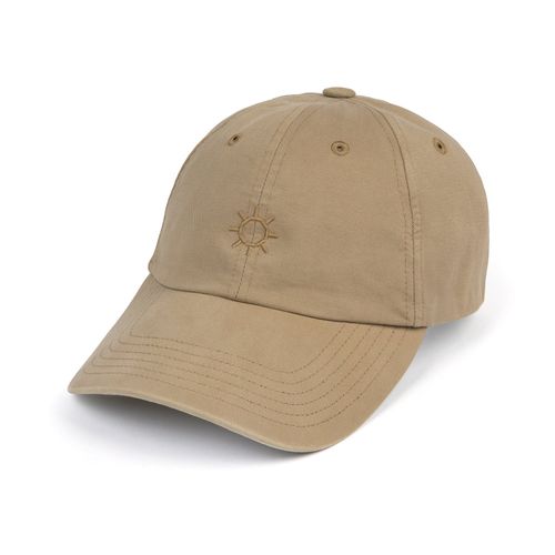 Trunk Washed Cotton Twill Baseball Cap: Beige