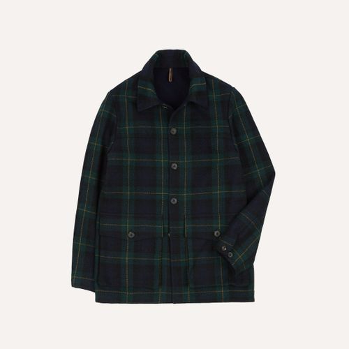 Johnston Check Melton Wool Donkey Chore Jacket