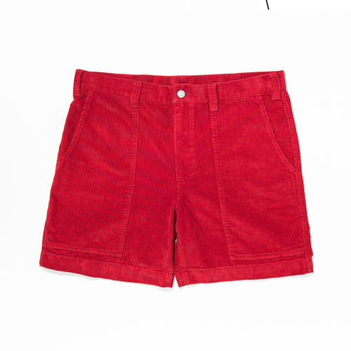 Corduroy Shorts - Red