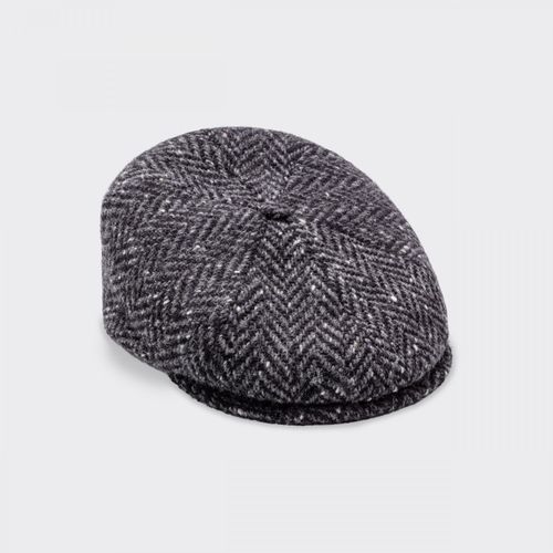 Donegal « 6 Panels » Large Herringbone Cap : Grey