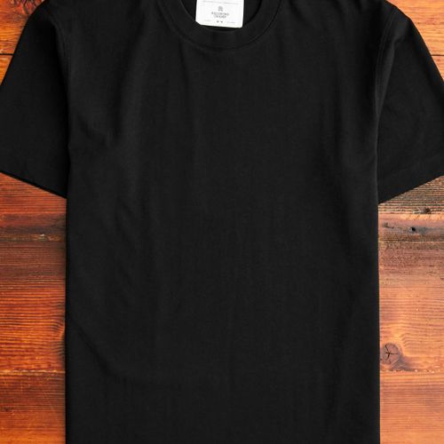 Midweight Jersey T-Shirt in Black