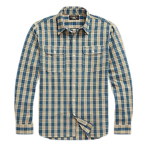 Plaid Matlock Workshirt Blue Yellow