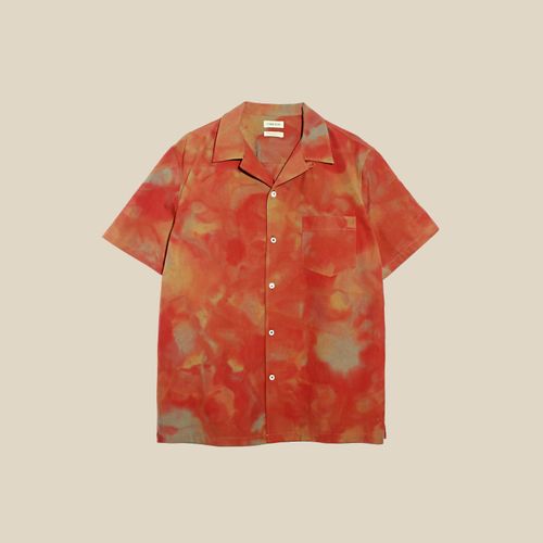 Camp Collar Short Sleeved Shirt