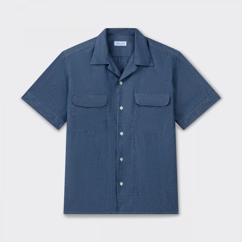 Chambray Two Pockets Shirt : Blue