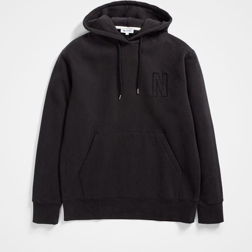 Arne Relaxed Fleece N Logo Hoodie