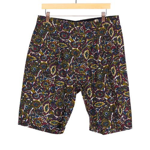 Sunset Short Olive Cotton Batik Print