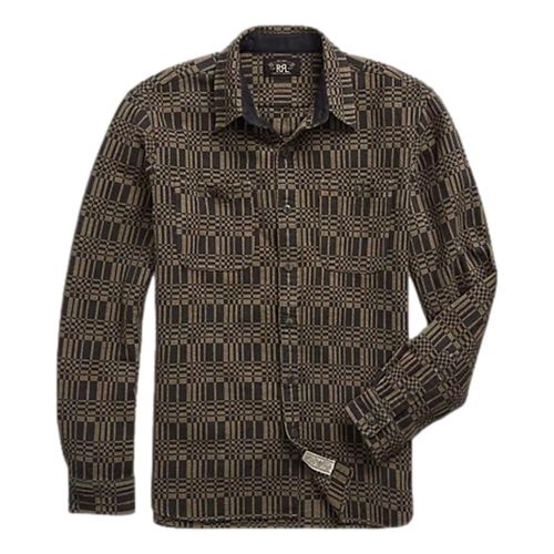 Patterned Jacquard Workshirt Grey Multi