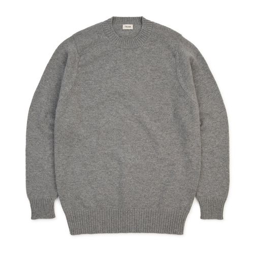 Trunk Crawford Cashmere Crew Neck Sweater: Grey Flannel