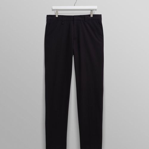 Alp Trousers Black Seersucker