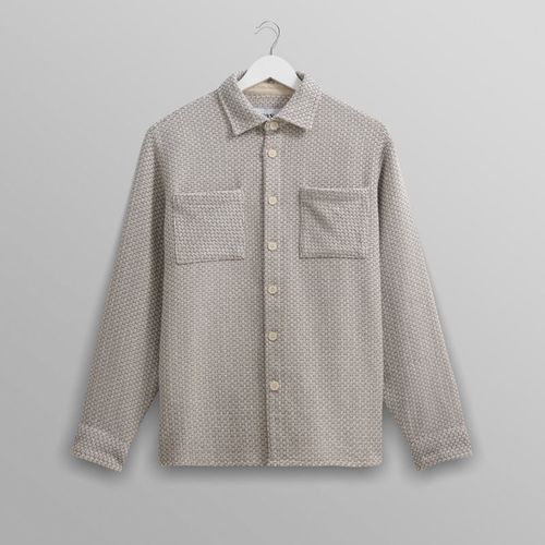 Whiting Overshirt Blue/Ecru Stepney