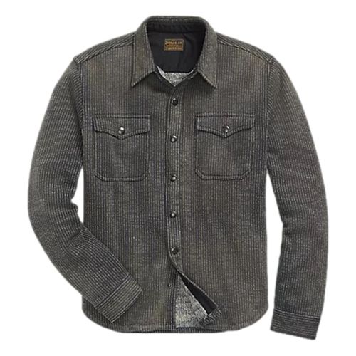 Fleece Jacquard Workshirt Black Multi