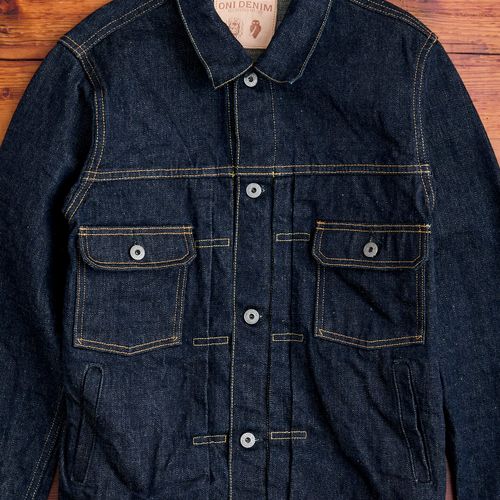 02516P "Sleeping Demon" Natural Indigo 15.5oz Selvedge Denim Jacket