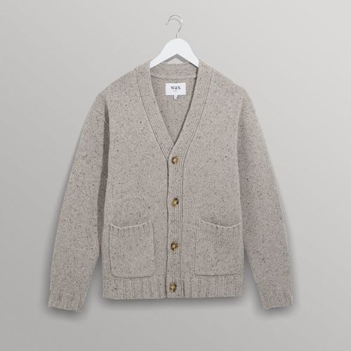 Walker Cardigan Natural Fleck