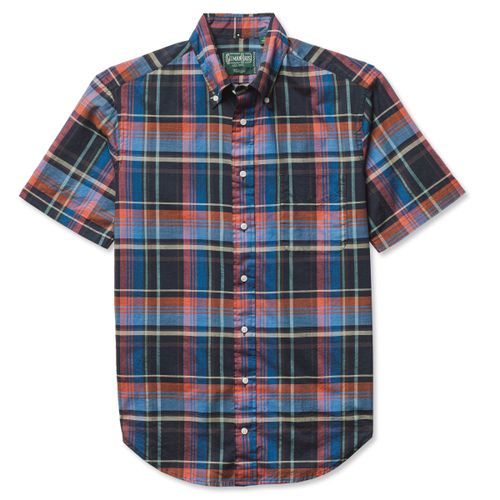 Navy Archive Madras Short Sleeve