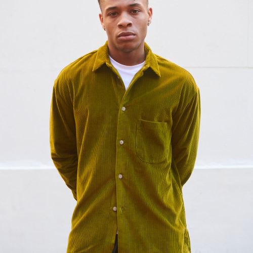 Gusto Shirt Juicy Green Corduroy