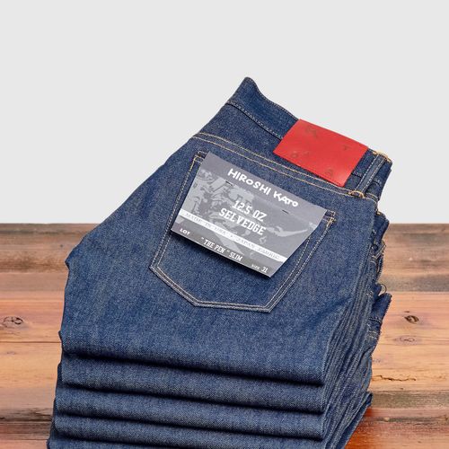 12.5oz Natural Slub Selvedge Denim - Pen Slim