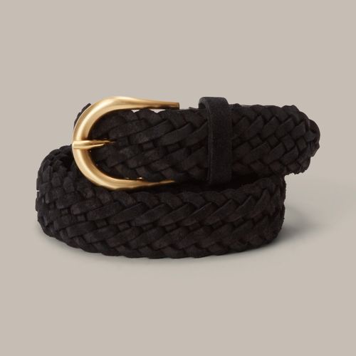 BELT Braided Suede Black Black