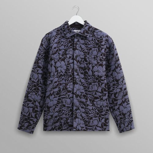 Otto Overshirt Black/Blue Floral Quilt