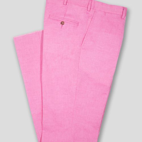 Pink Chambray Pant - Classic Fit