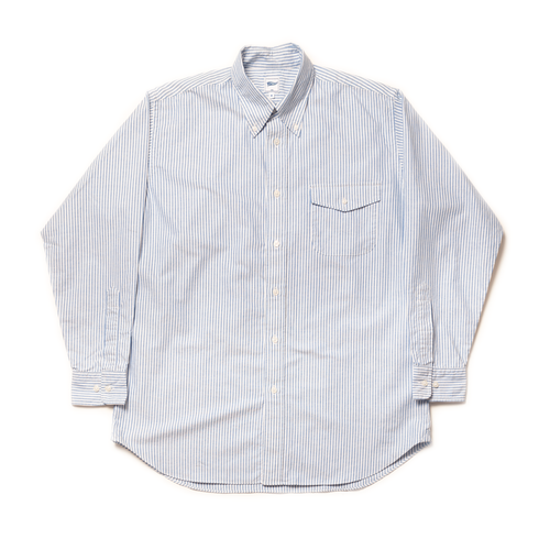 Zephyr Weight Oxford Sport Shirt - Blue Stripe