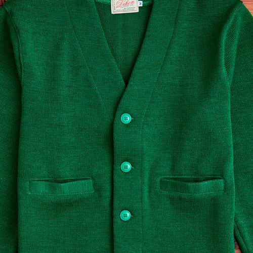 Slouchy Cardigan in Kelly Green