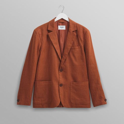 Fintry Blazer Rust Linen