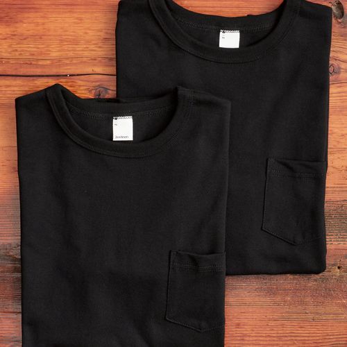 2-Pack Heavyweight Pocket T-Shirts in Black