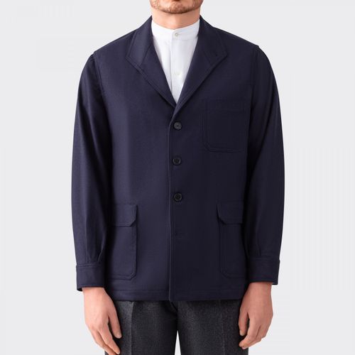 Flannel Teba Jacket : Navy