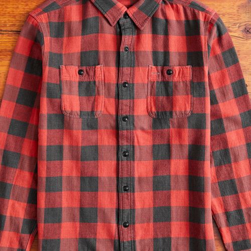 Buffalo Check Work Shirt in Red