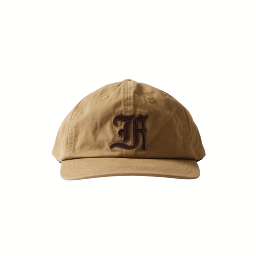 Felco New Shape Stone Washed Twill ‘F’ BB Cap- Tan/Brown