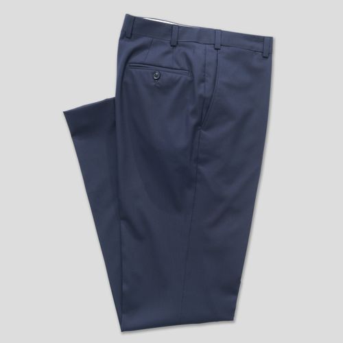 Navy Tropical Wool Trousers