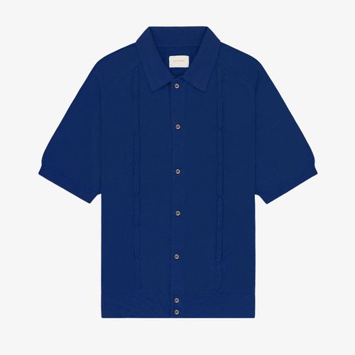 Pointelle Polo Cardigan