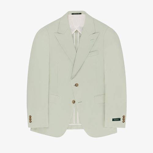 Single-Breasted Peak Lapel Suit Jacket